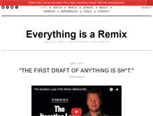 Tablet Screenshot of everythingisaremix.info